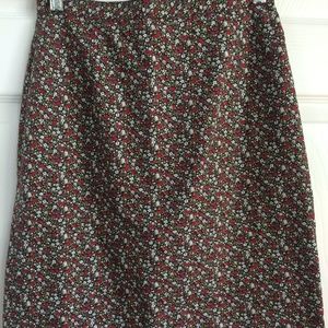 Casual corner floral print skirt